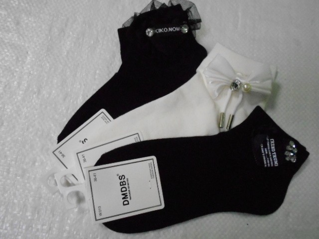  Носки жен. стразы