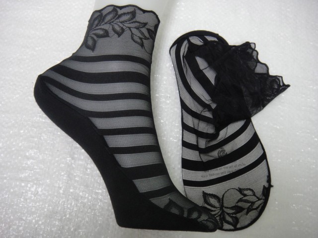  Носки жен.кружевные