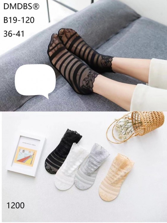  Носки жен.кружевные