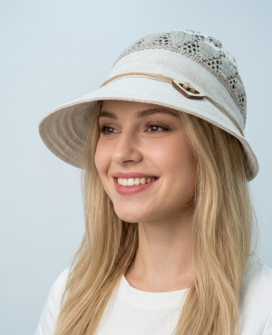  Кепка -шляпа лён