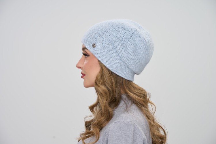  Олеся шапка с люрексом