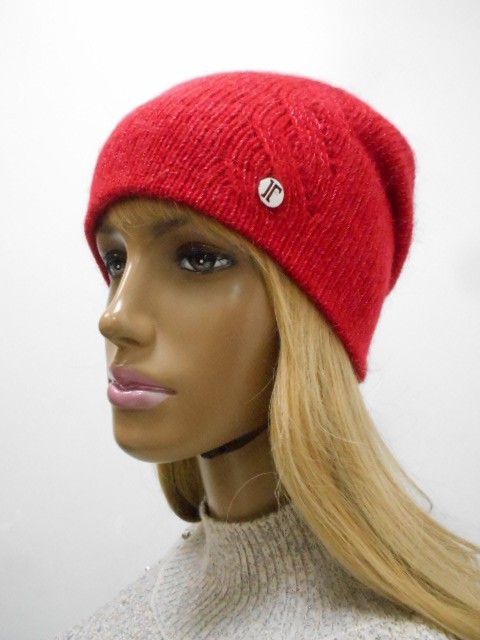  Олеся шапка с люрексом