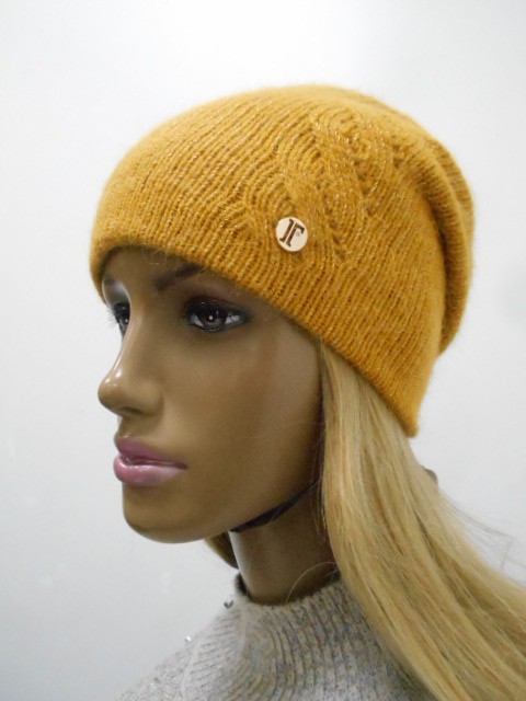  Олеся шапка с люрексом