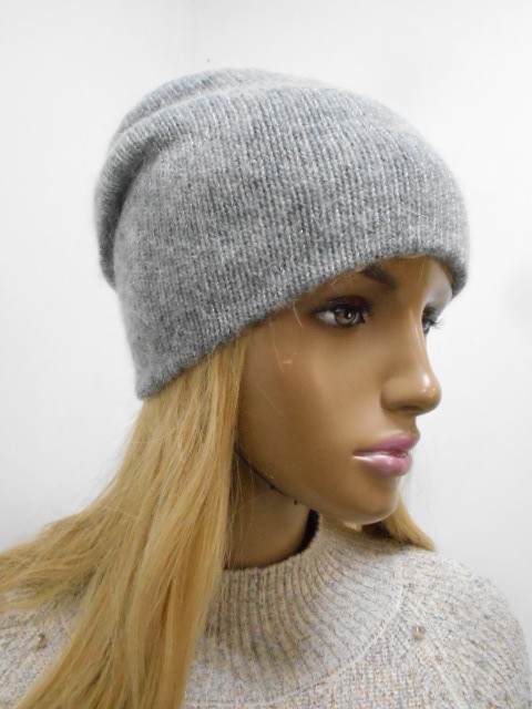  Олеся шапка с люрексом