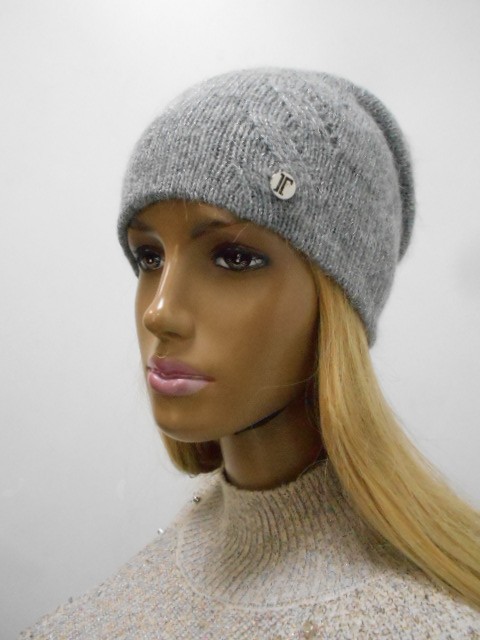  Олеся шапка с люрексом