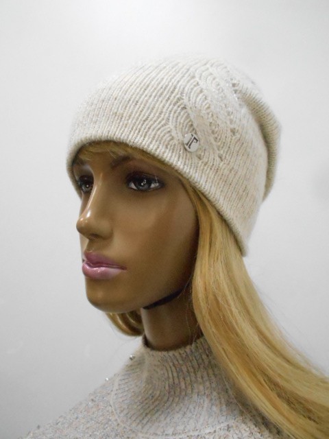  Олеся шапка с люрексом