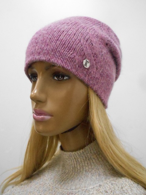  Олеся шапка с люрексом