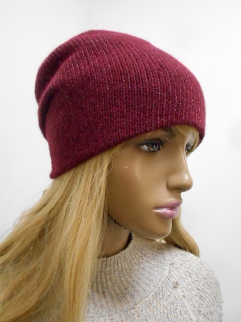  Олеся шапка с люрексом