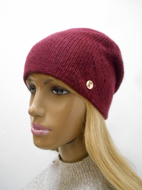  Олеся шапка с люрексом