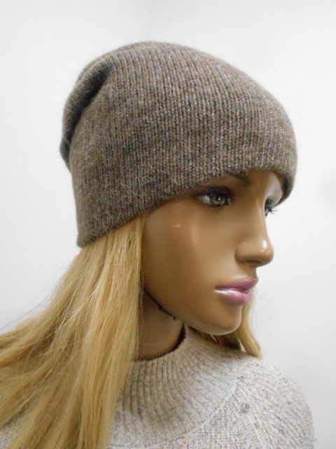  Олеся шапка с люрексом