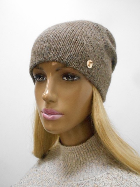  Олеся шапка с люрексом