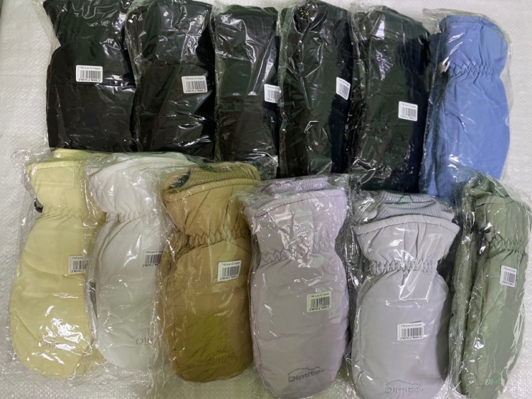  Варежки жен. плащёвка 