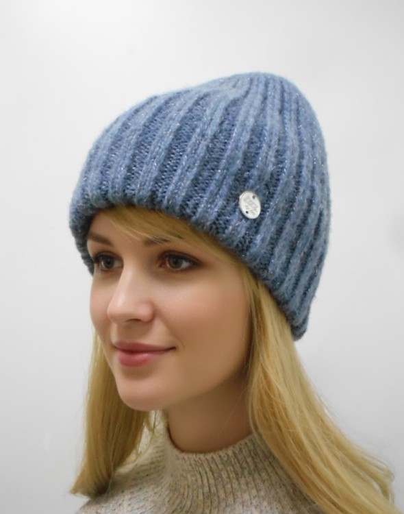 Элина шапка с люрексом