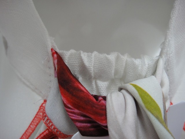  Шляпа лён цветы