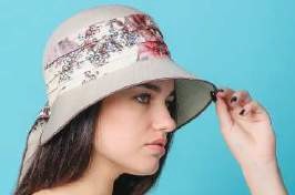 Шляпа лён цветы  Шляпа лён цветы