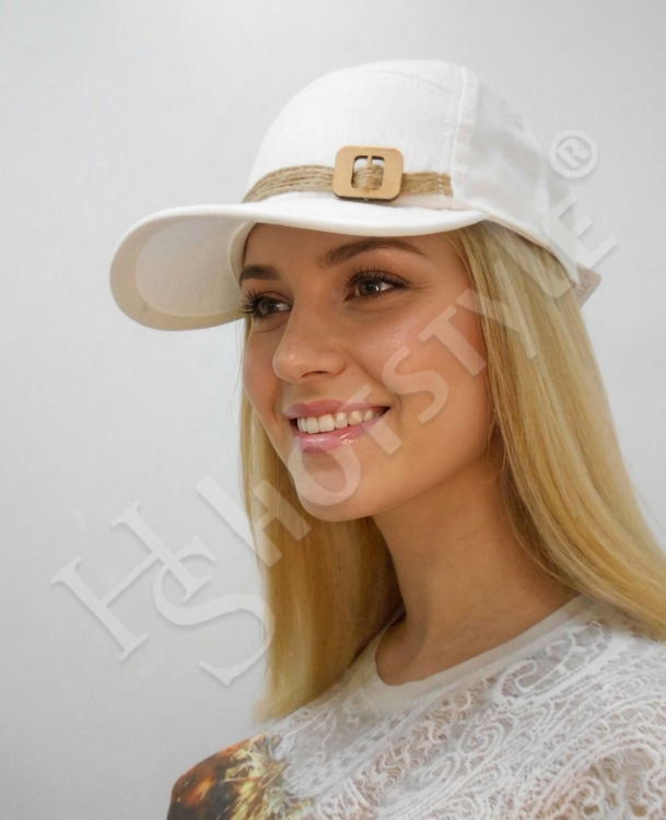  Бейсболка лён