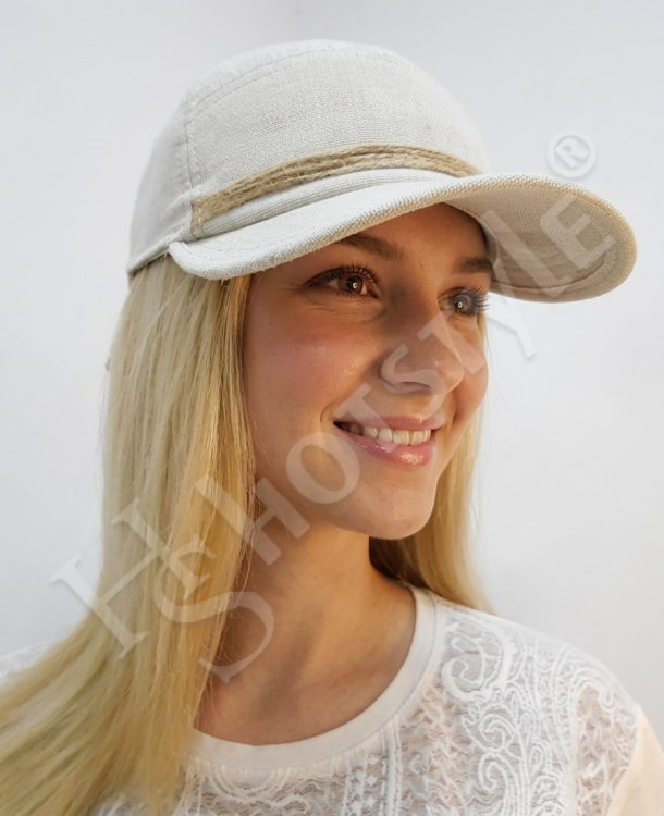  Бейсболка лён