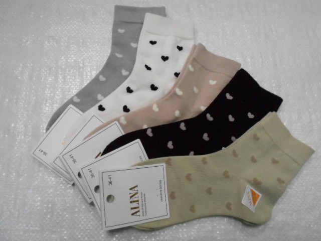  Носки жен. сердечки