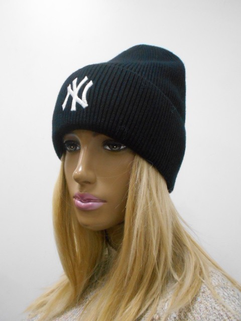  NY шапка с отворотом