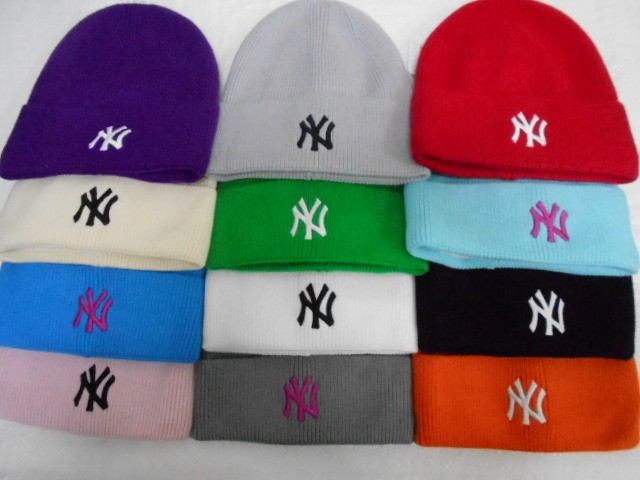  NY шапка с отворотом