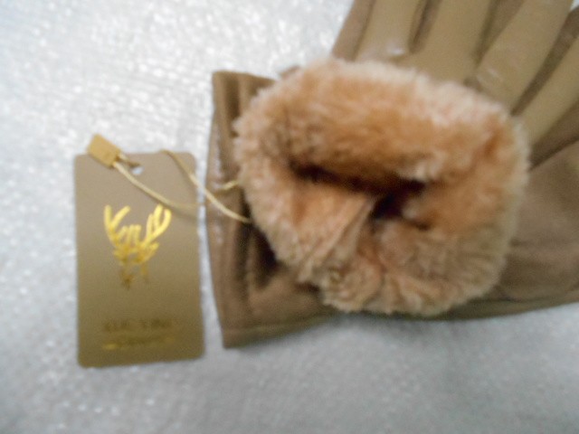   перчатки жен.1/2 натур.кожа