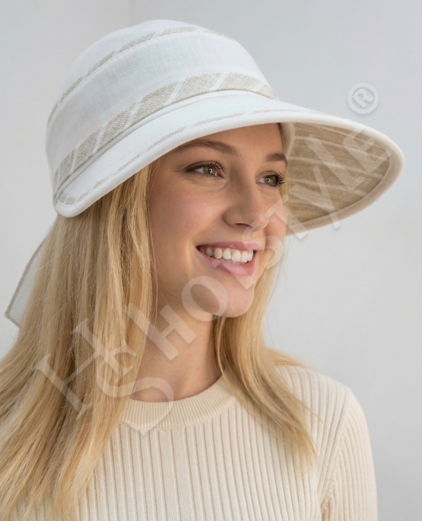  Кепка -шляпа лён