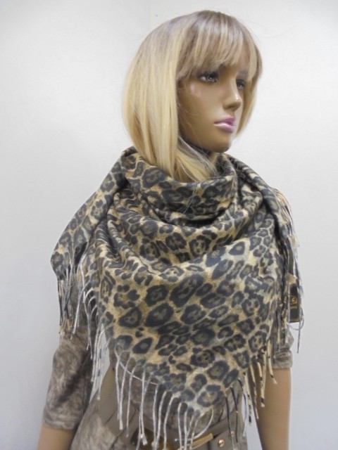  Тигровый принт платок