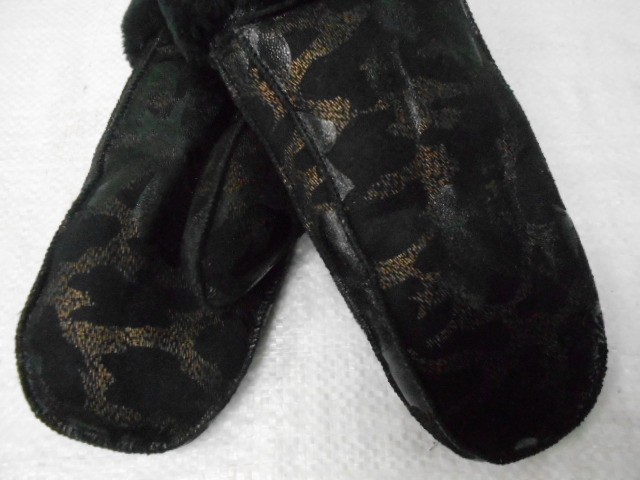  варежки жен. дублёнка