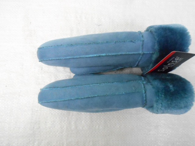  варежки жен. дублёнка