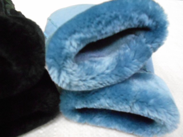  варежки жен. дублёнка