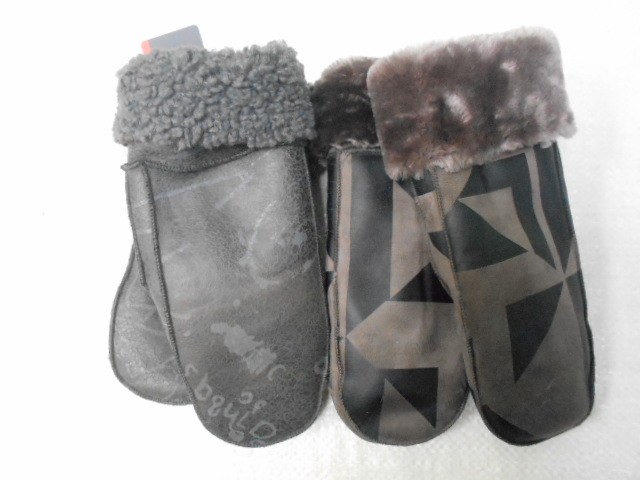  варежки жен. дублёнка