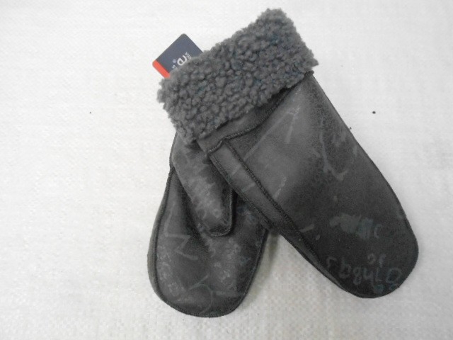  варежки жен. дублёнка