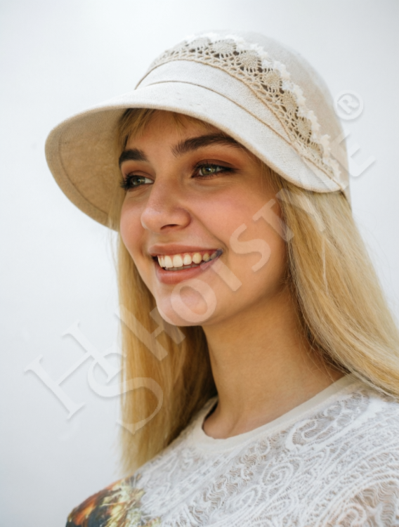  Кепка-бандана лён