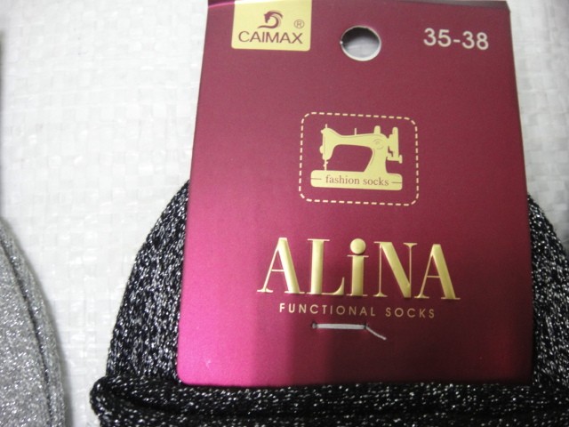  Носки жен. люрекс 