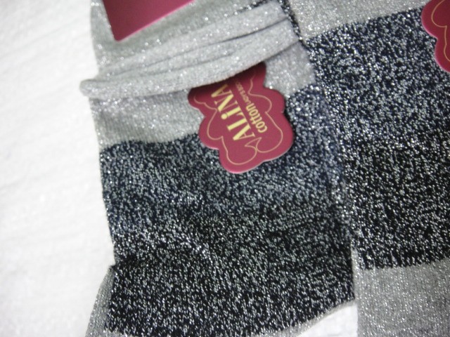  Носки жен. люрекс 