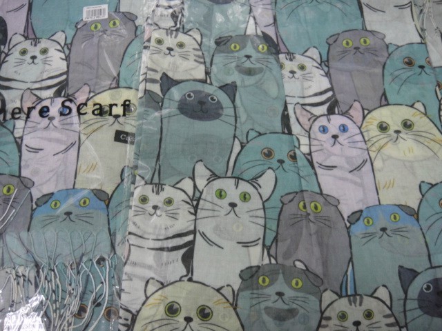 Кошки 3D палантин