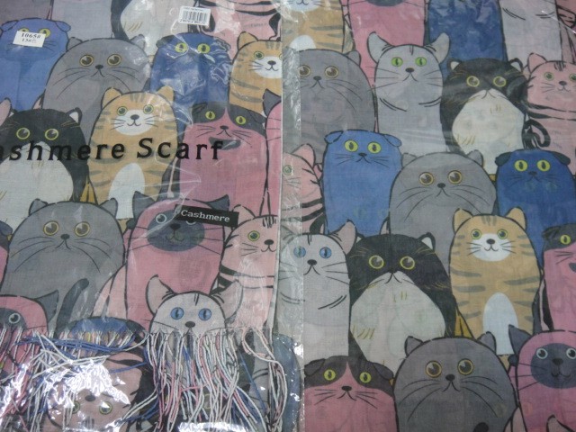 Кошки 3D палантин