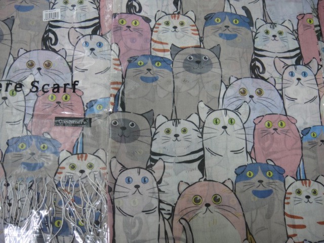 Кошки 3D палантин