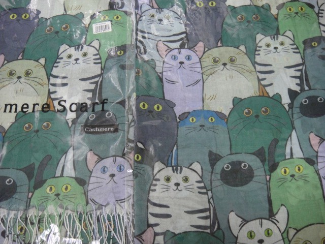 Кошки 3D палантин