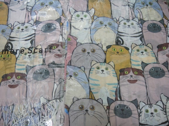 Кошки 3D палантин