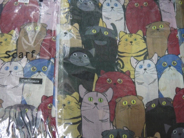 Кошки 3D палантин