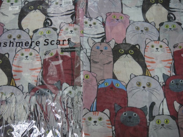 Кошки 3D палантин