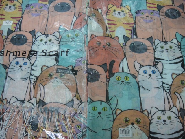 Кошки 3D палантин