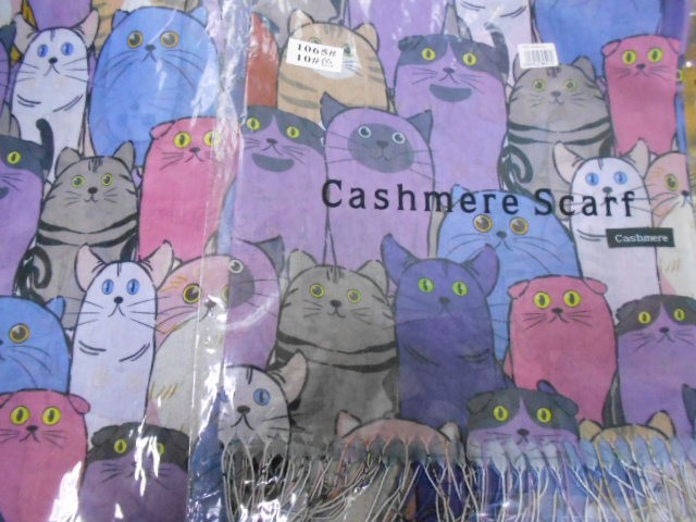 Кошки 3D палантин