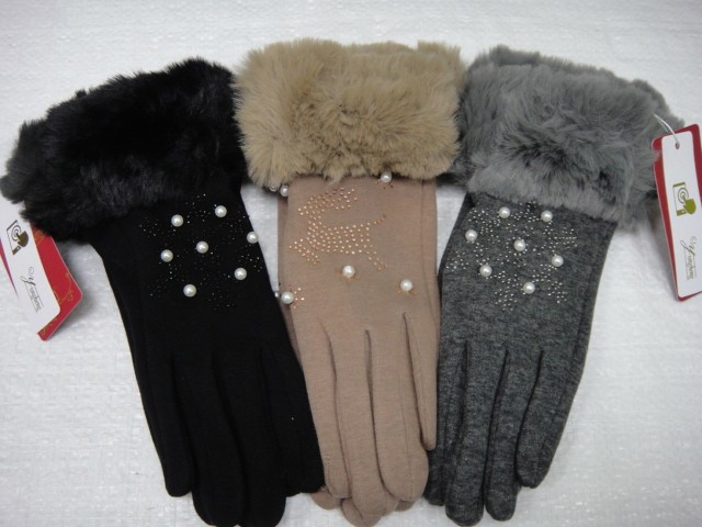   перчатки жен.под замшу 