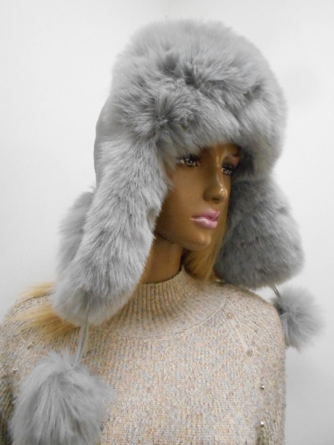  Кожа+песец ушанка 