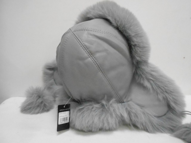  Кожа+песец ушанка 
