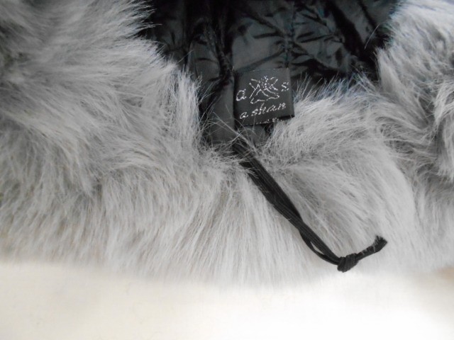  Кожа+песец ушанка 