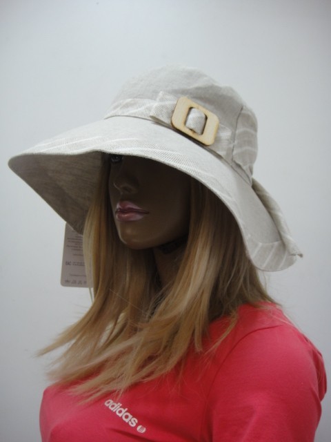  Шляпа лён 2-х цвет