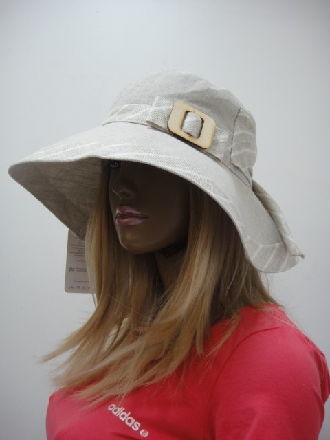  Шляпа лён 2-х цвет